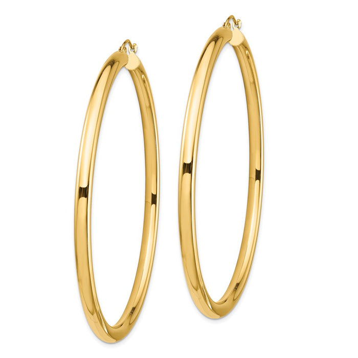 14k 4mm Hoop Earrings