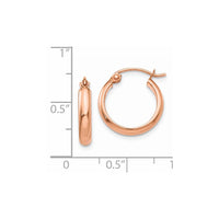 Thumbnail for 14k Rose Gold Hoop Earrings