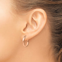 Thumbnail for 14k Rose Gold Hoop Earrings