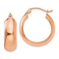 Thumbnail for 14k Rose Gold Hoop Earrings