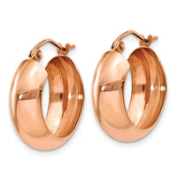 Thumbnail for 14k Rose Gold Hoop Earrings
