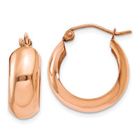 Thumbnail for 14k Rose Gold Hoop Earrings
