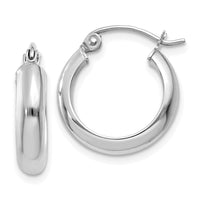 Thumbnail for 14k White Gold Hoop Earrings