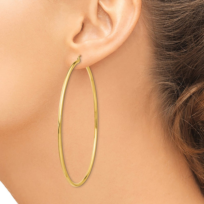 14k Lightweight Hoop Earrings