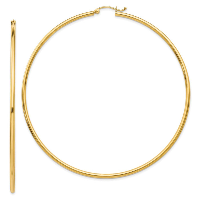 14k Lightweight Hoop Earrings