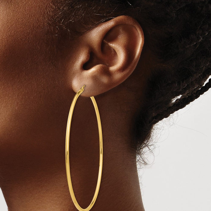 14k Lightweight Hoop Earrings