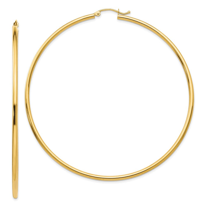 14k Lightweight Hoop Earrings