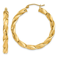 Thumbnail for 14k Light Twisted Hoop Earrings