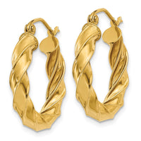 Thumbnail for 14k Light Twisted Hoop Earrings