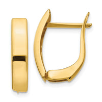 Thumbnail for 14K Gold Polished Hinged Post Earrings
