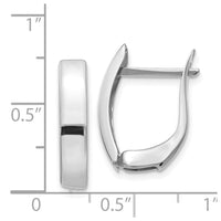 Thumbnail for 14K White Gold Polished Hinged Post Earrings