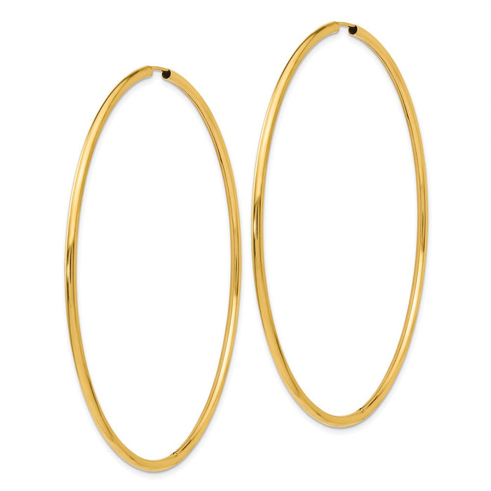 14K Endless Hoop Earrings