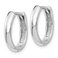 Thumbnail for 14k White Gold Hinged Hoop Earrings