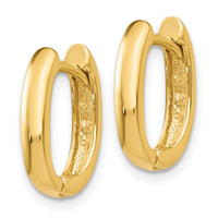 Thumbnail for 14k Oval Hinged Hoop Earrings