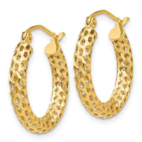 Thumbnail for 14k Mesh Hoop Earrings