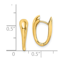 Thumbnail for 14K Polished Hinged Hoop Earrings