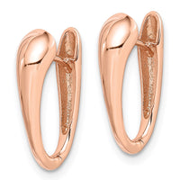 Thumbnail for 14K Rose Gold Polished Hinged Hoop Earrings