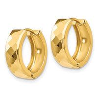 Thumbnail for 14k Textured Hinged Hoop Earrings