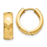 Thumbnail for 14k Textured Hinged Hoop Earrings