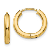 Thumbnail for 14k Polished Hollow Hoop Earrings