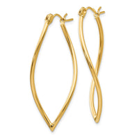 Thumbnail for 14k Polished Fancy Hoop Earrings