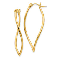Thumbnail for 14k Polished Fancy Hoop Earrings