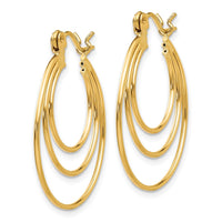 Thumbnail for 14k Polished Circles Hoop Earrings