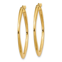 Thumbnail for 14k Tapered Square Hoop Earrings