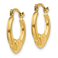 Thumbnail for 14K Hollow Heart Hoop Earrings