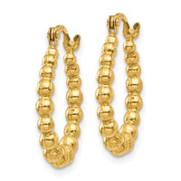 Thumbnail for 14K Beaded Hoop Earrings