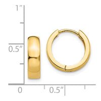 Thumbnail for 14k Round Hinged Hoop Earrings