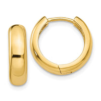 Thumbnail for 14k Round Hinged Hoop Earrings