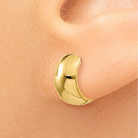 Thumbnail for 14k Round Hinged Hoop Earrings