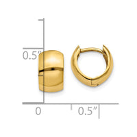 Thumbnail for 14k Round Hinged Hoop Earrings