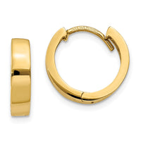 Thumbnail for 14k Round Hinged Hoop Earrings