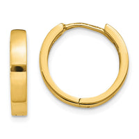 Thumbnail for 14k Round Hinged Hoop Earrings