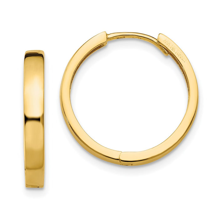 14K Hinged Hoop Earrings