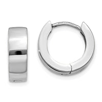 Thumbnail for 14K White Gold Hinged Hoop Earrings