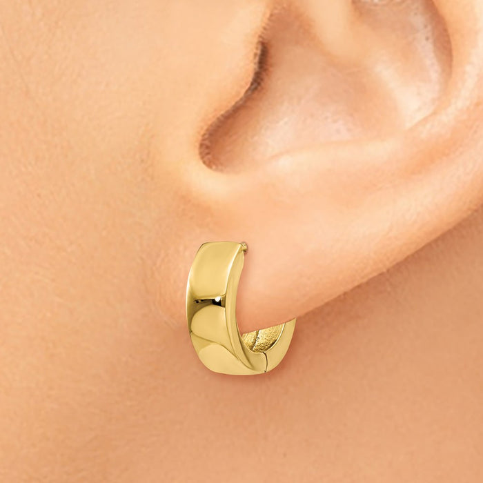 14K Hinged Hoop Earrings