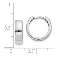 Thumbnail for 14k White Gold Hinged Earrings