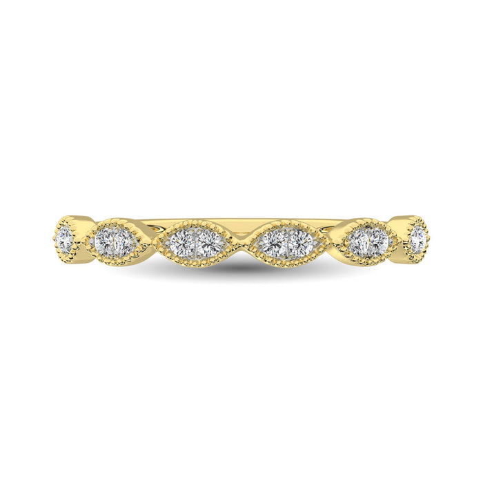 Diamond 1/6 Ct.Tw. Stack Band in 10K Yellow Gold