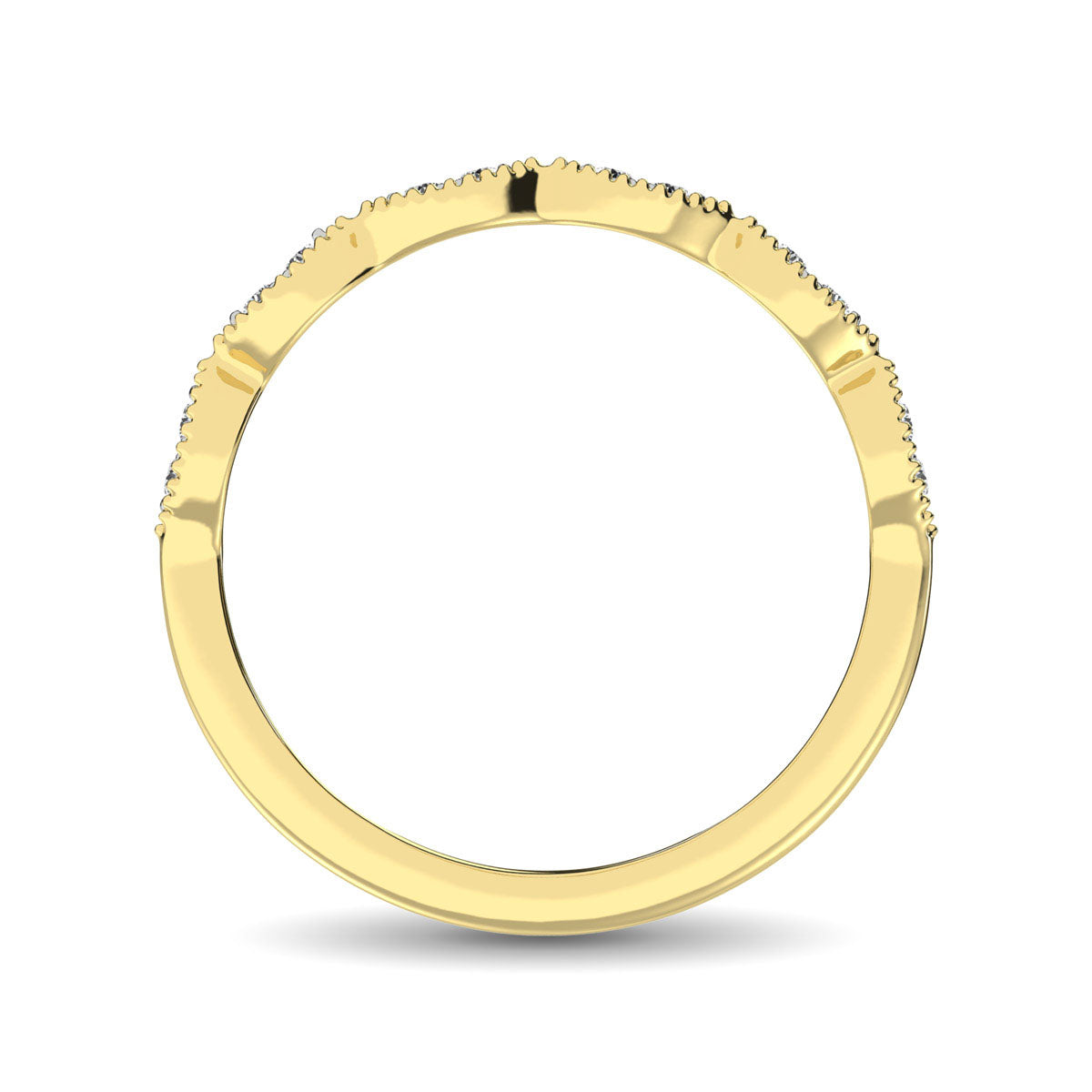 Diamond 1/6 Ct.Tw. Stack Band in 10K Yellow Gold