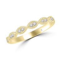 Thumbnail for 14K Yellow Gold 1/6 Ct.Tw. Diamond Stackable Band