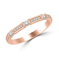 Thumbnail for 14K Rose Gold 1/6 Ct.Tw. Diamond Stackable Band