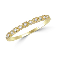 Thumbnail for 14K Yellow Gold 1/10 Ct.Tw. Diamond Stackable Band