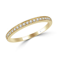Thumbnail for 14K Yellow Gold 1/8 Ct.Tw. Diamond Stackable Band