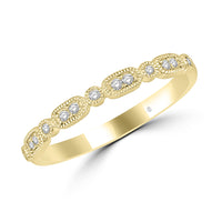 Thumbnail for 14K Yellow Gold 1/10 Ct.Tw. Diamond Stackable Band