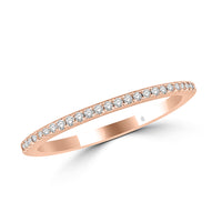 Thumbnail for 14K Rose Gold 1/6 Ct.Tw. Diamond Stackable Band