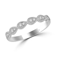 Thumbnail for 14K White Gold 1/8 Ct.Tw. Diamond Stackable Band