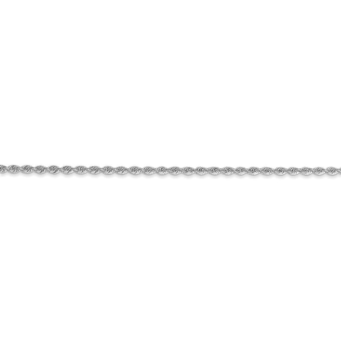 14k WG 1.5mm Regular Rope Chain